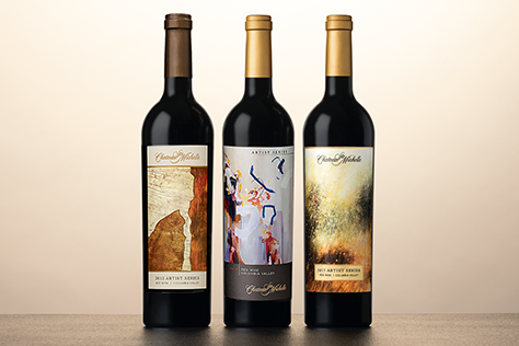 Artist Series Red Wine 3 Bottle Library Collection