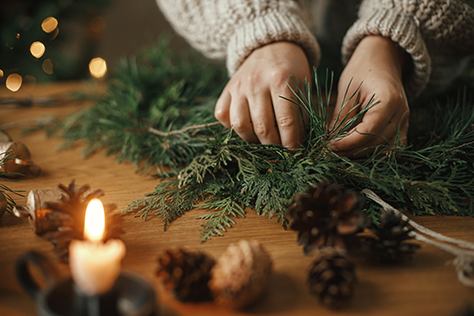 DIY and Sip: Holiday Wreathmaking Class image