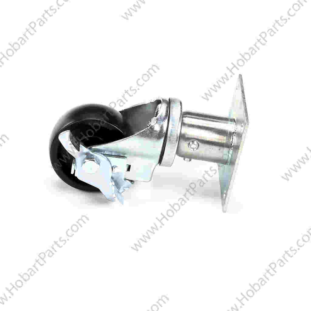 CASTER,W/BRAKE, 3"