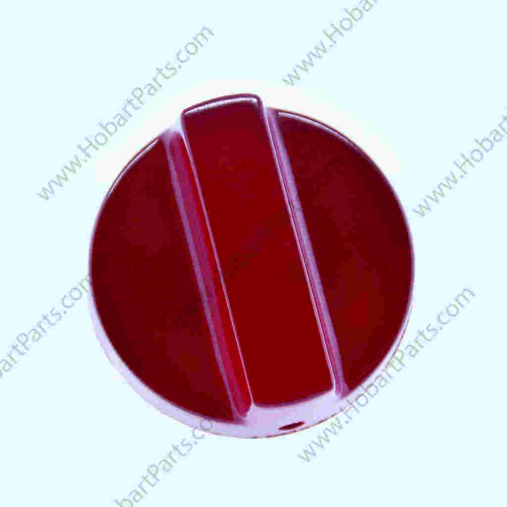 KNOB, BURNER VULCAN RED
