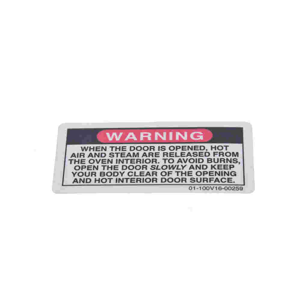 LABEL-"WARNING:WHEN DOOR IS OP