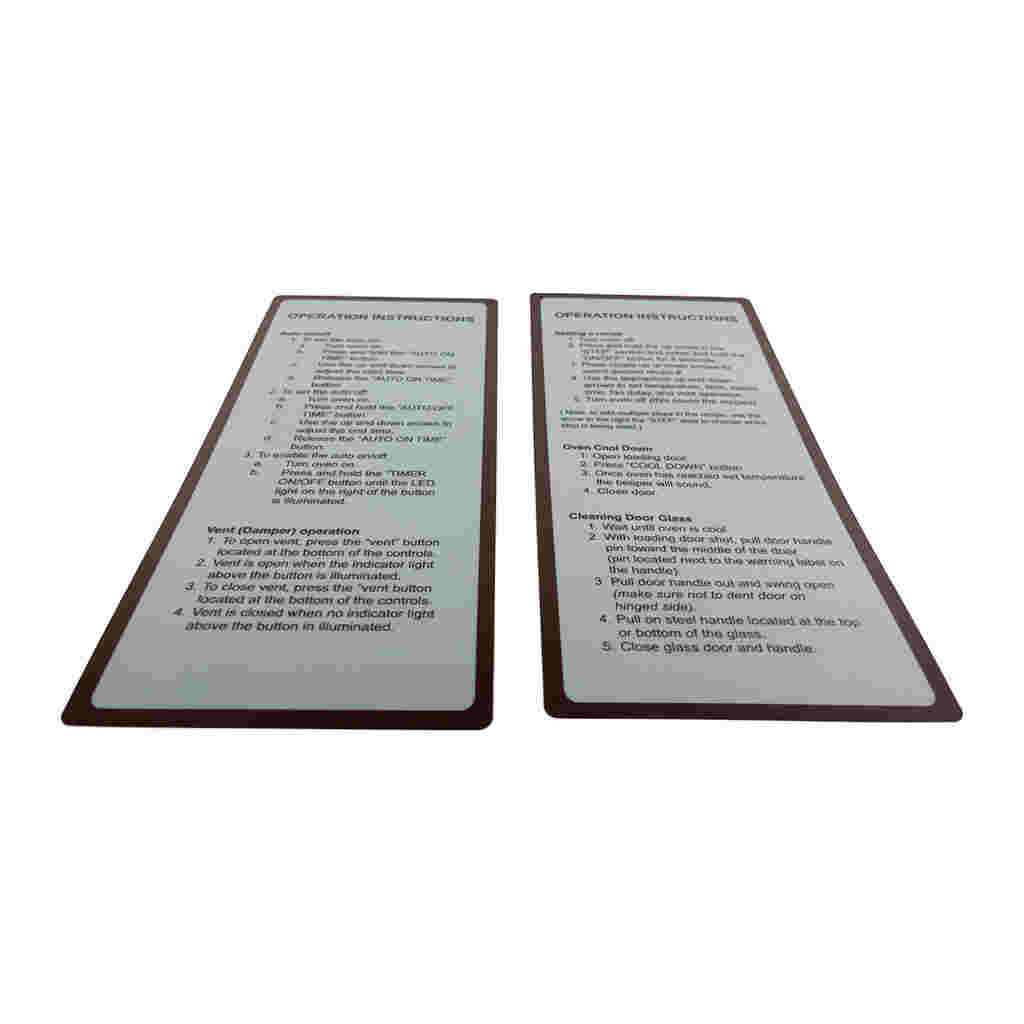 KIT, LABELS-OPERATING INSTRUCTIONS