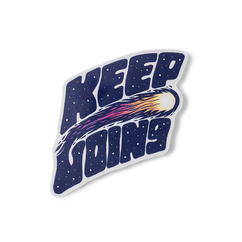 KEEP GOING COMET MATTE STICKER