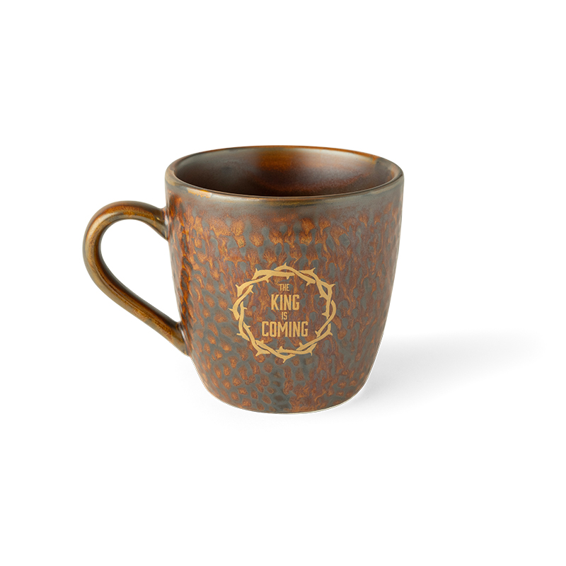 DANIEL THE KING IS COMING COPPER MUG