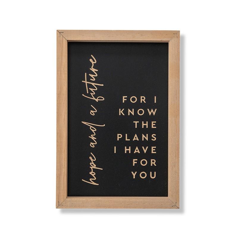 DANIEL FOR I KNOW THE PLANS WALL ART