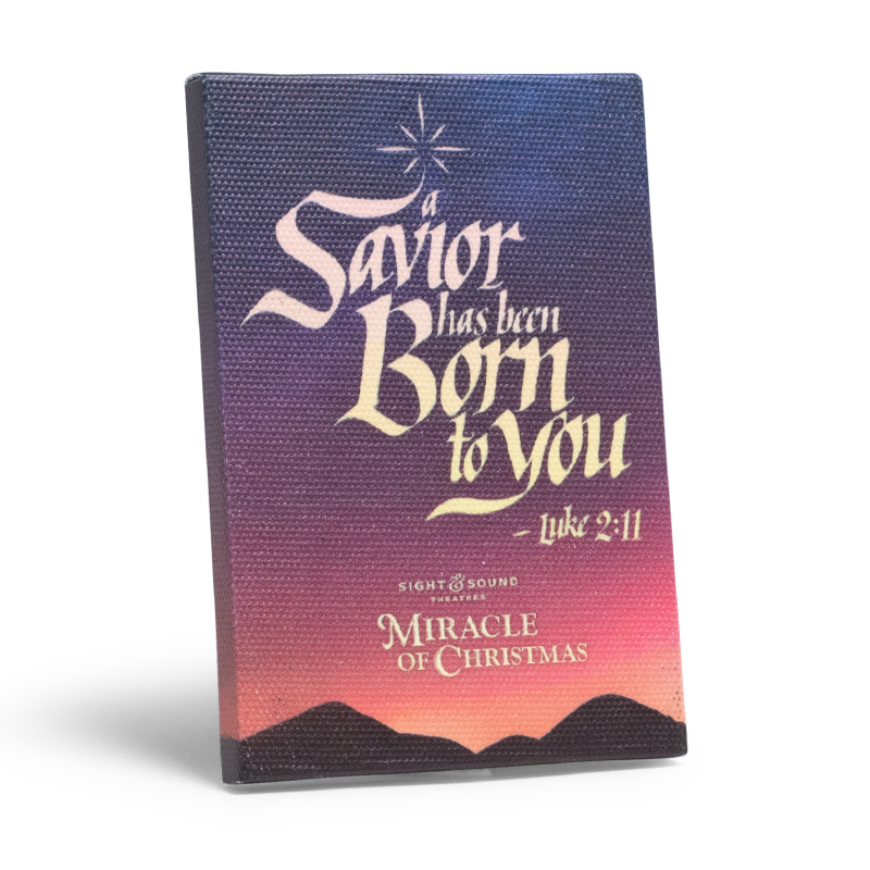 MIRACLE OF CHRISTMAS SAVIOR BORN TO YOU CANVAS MAGNET