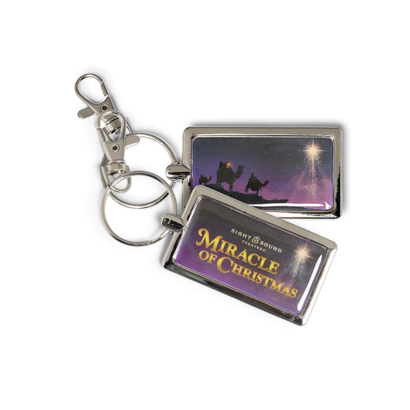 MIRACLE OF CHRISTMAS SHOW ART METAL KEYCHAIN