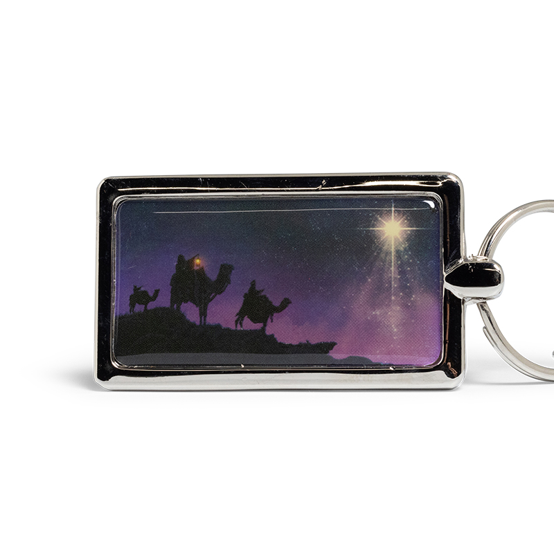 MIRACLE OF CHRISTMAS SHOW ART METAL KEYCHAIN