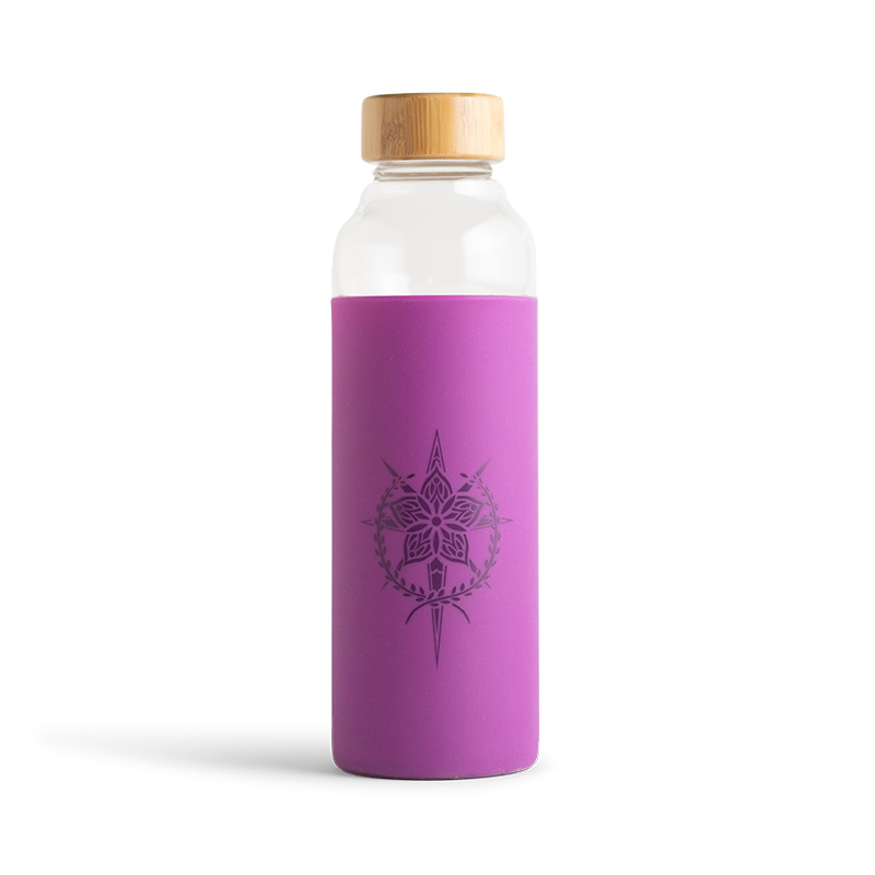 QUEEN ESTHER GLASS WATER BOTTLE