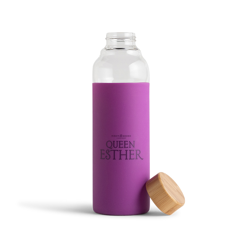 QUEEN ESTHER GLASS WATER BOTTLE