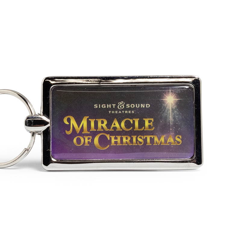 MIRACLE OF CHRISTMAS SHOW ART METAL KEYCHAIN