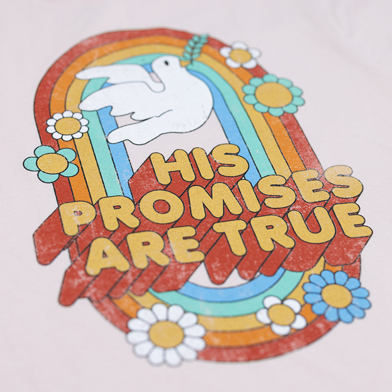 NOAH Retro Floral His Promises are True Kids T-Shirt