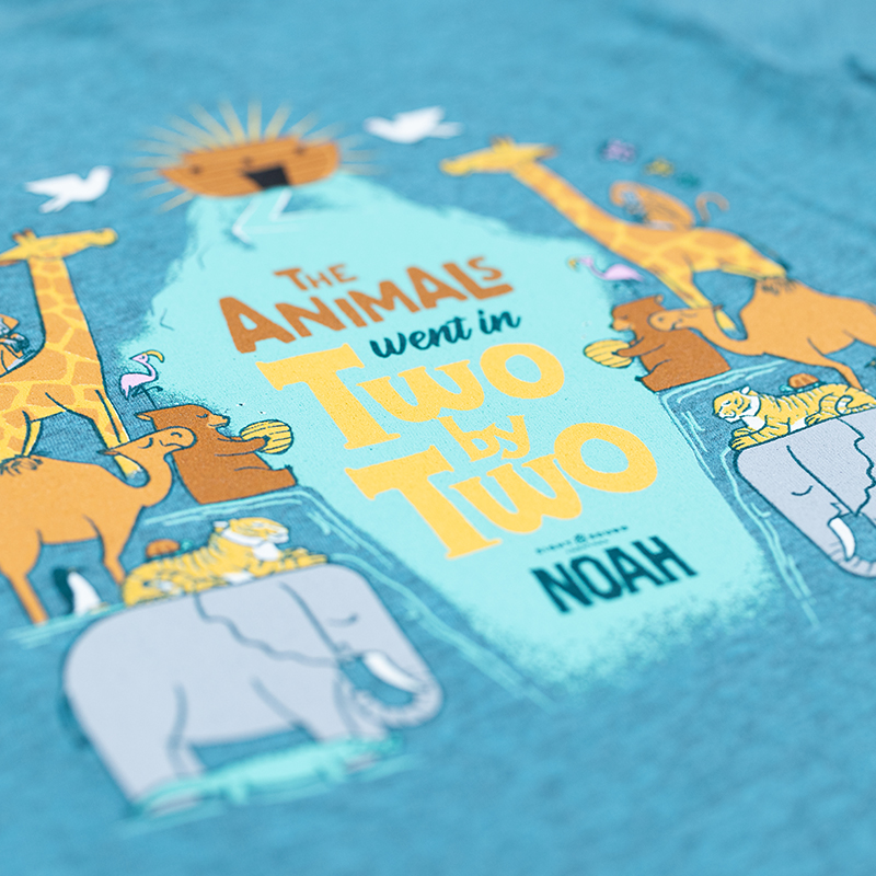NOAH Two by Two Smiley Ark Toddler Shirt