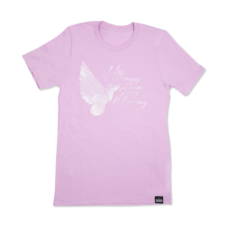 NOAH Watercolor Dove His Mercies are New T-Shirt