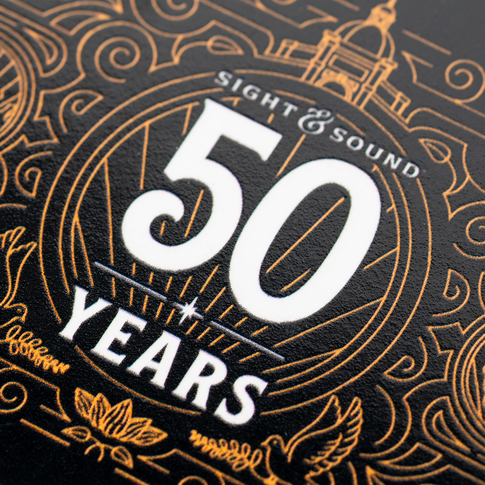 S&S 50TH ANNIVERSARY FILIGREE MAGNET