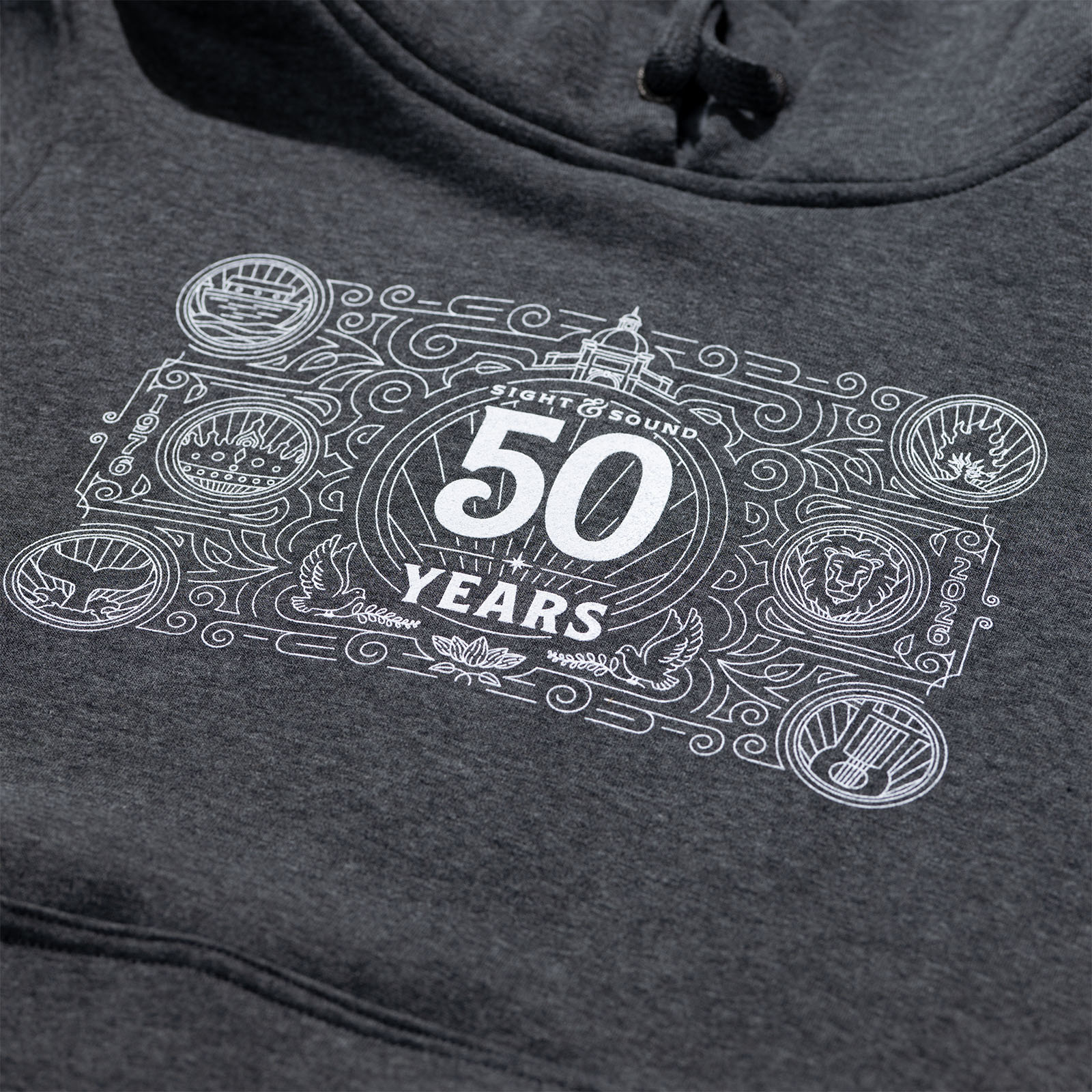 S&S 50TH ANNIVERSARY FILIGREE ADULT HOODIE