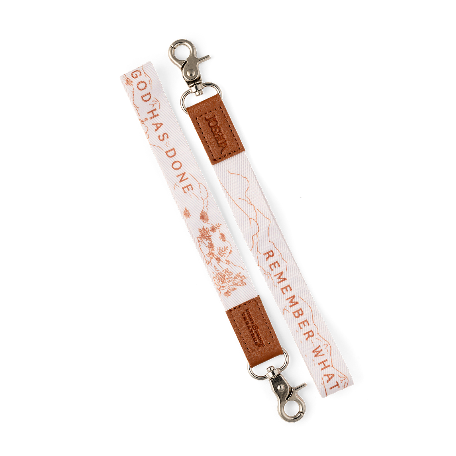 JOSHUA REMEMBER WHAT GOD HAS DONE LANYARD KEYCHAIN
