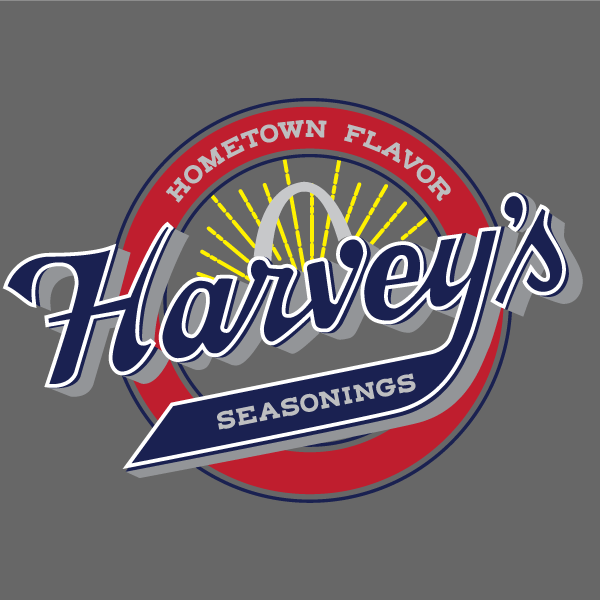 Harveys Gray Background Logo