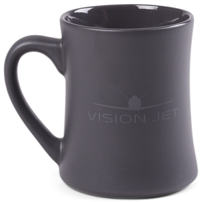 Grey Matte and Gloss Jet Mug