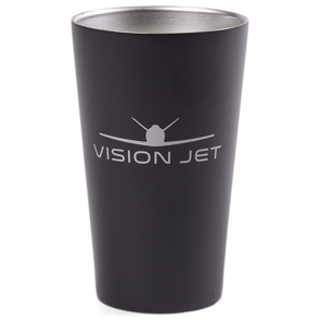 Pint Glass Vision Jet BK Matte