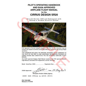 SR20 EASA POH (11934-003E, Avidyne)