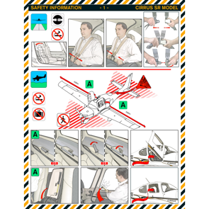 SR2X Passenger Briefing Card (23999-002)