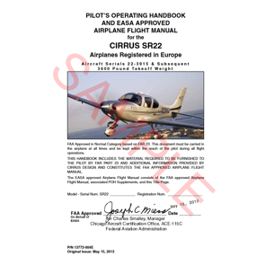 SR22 EASA POH (13772-004E, Perspective w/ 3600lb)