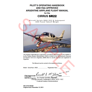 SR22 Argentina POH (13772-004AR, Perspective w/ 3600lb)