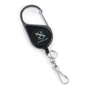 Carabiner-Clip Retractable Badge Holder