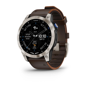 Garmin D2 Mach 1 -  Oxford Brown Leather Band