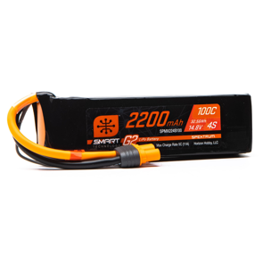 RC Battery - 14.8V 2200mAh 4S 100C Smart G2 LiPo: IC3