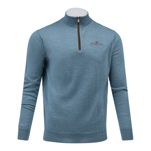 Men's Peter Millar Jet Autumn Crest Suede Trim QZ