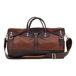 Custom Bison Leather Sportsman's Duffel