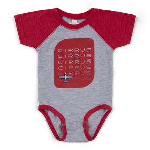 Infant Vision Jet Word Repeat Onesie