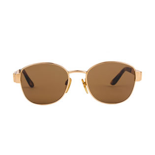 Gold Round Sunglasses