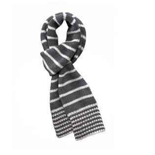 Black Striped Scarf