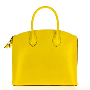 Sunshine Yellow Leather Satchel