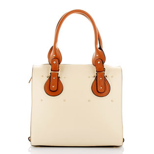 Brown Leather Handle Satchel