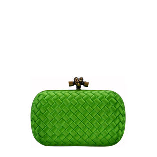 Weaved Leather Clutch