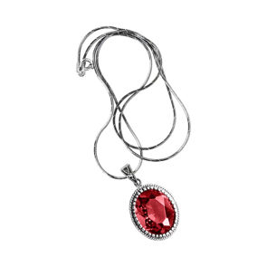 Ruby Pendant Necklace