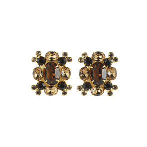Golden Flower Earrings