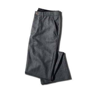Grey Twill Dress Pants
