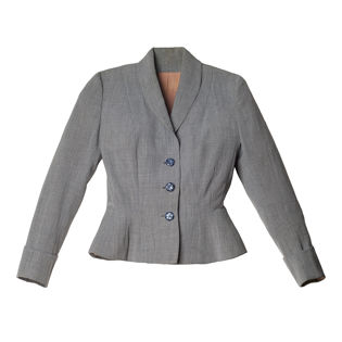 Triple Button Peplum Jacket