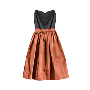 Strapless Full Skirt Cocktail Dress