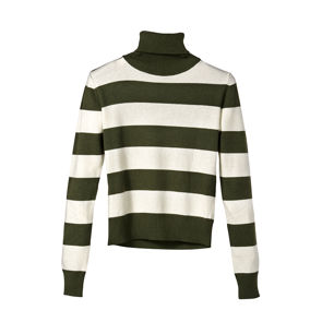Striped Turtleneck Sweater