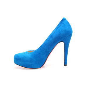 Blue Suede Pumps