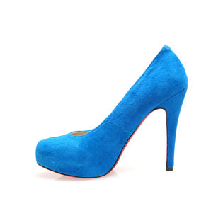 Blue Suede Pumps
