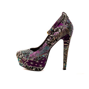 Platform Brocade Pumps