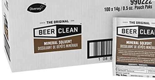 Craft Brewery Supplies Diversey  CT Beer Clean Mineral Solvent Additive (100 packets .