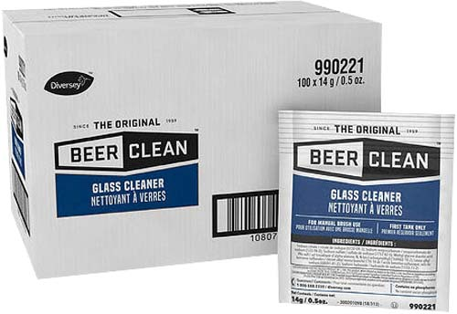 Craft Brewery Supplies Diversey  CT Beer Clean Glass Cleaner (100 packets .5 oz ea)